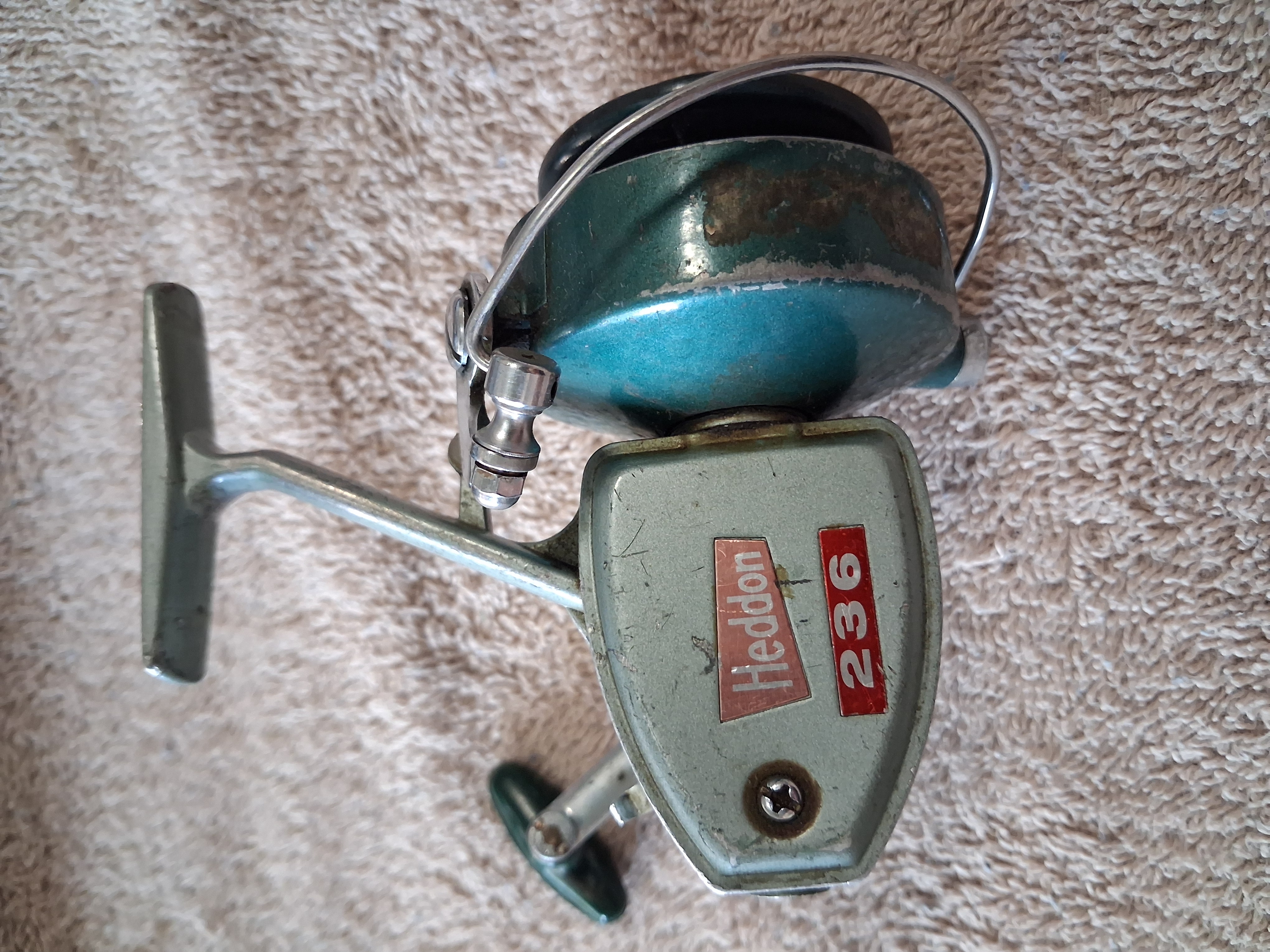 Langley Spin Flo Green Vintage Spinning Fishing Reel photo 1 of 11