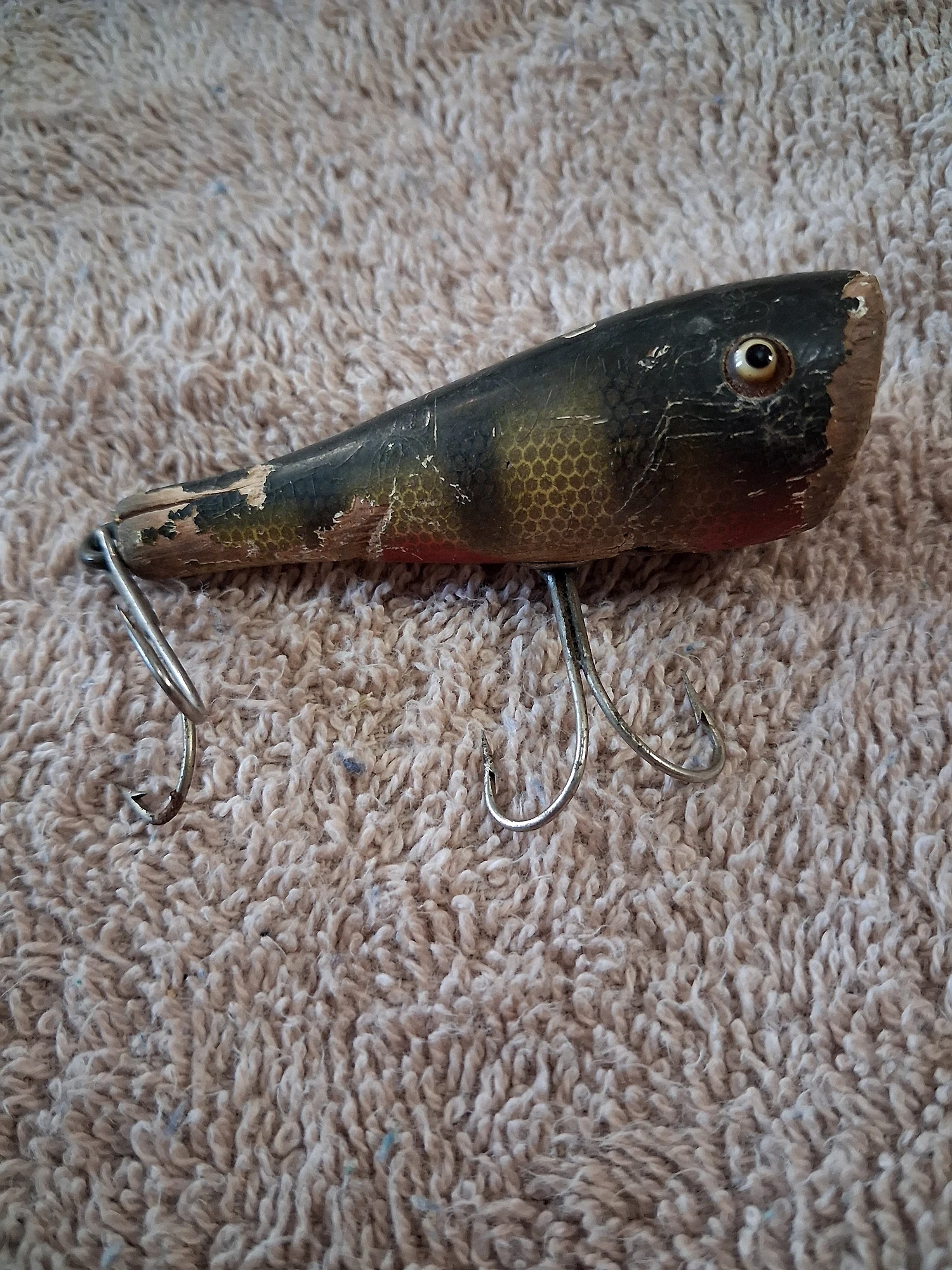 Plunker Vintage Wooden Fishing Lure