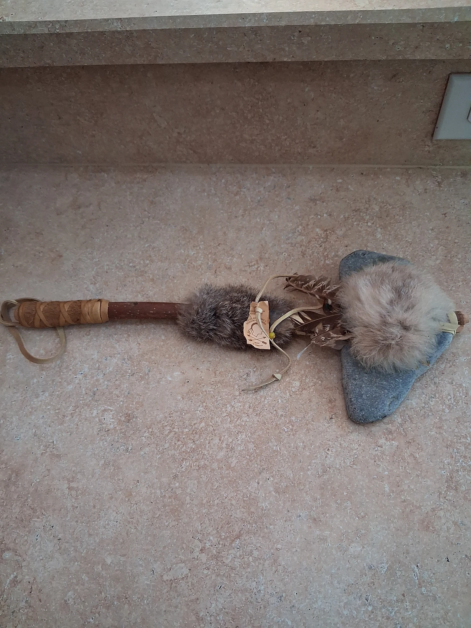 Native American Stone Tool Tomahawk Axe Head