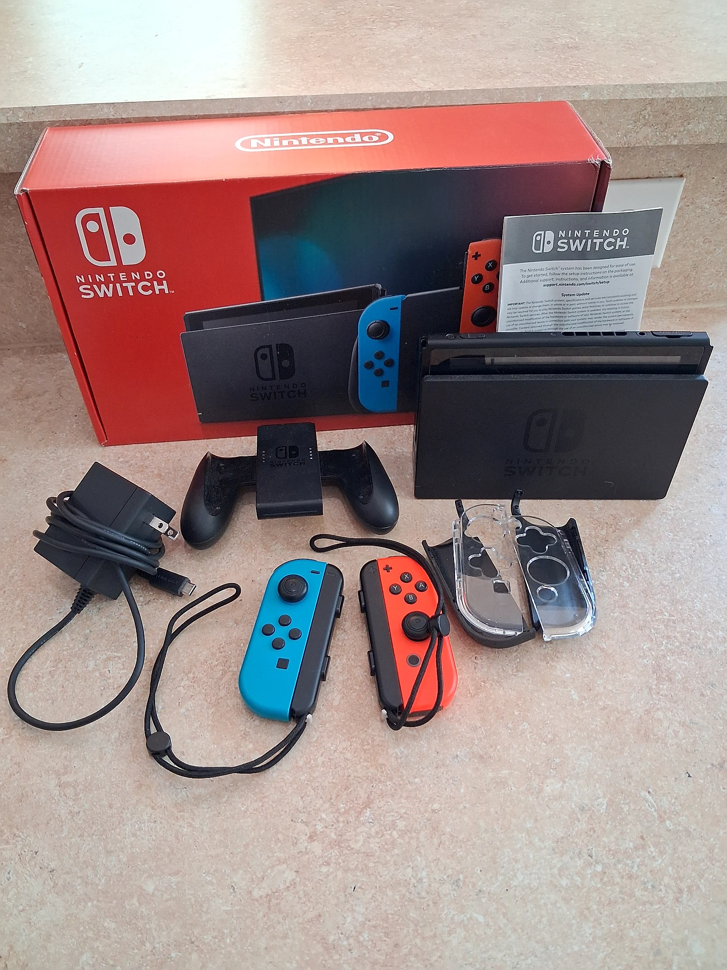 Nintendo Switch Console with Original Box and Packaging