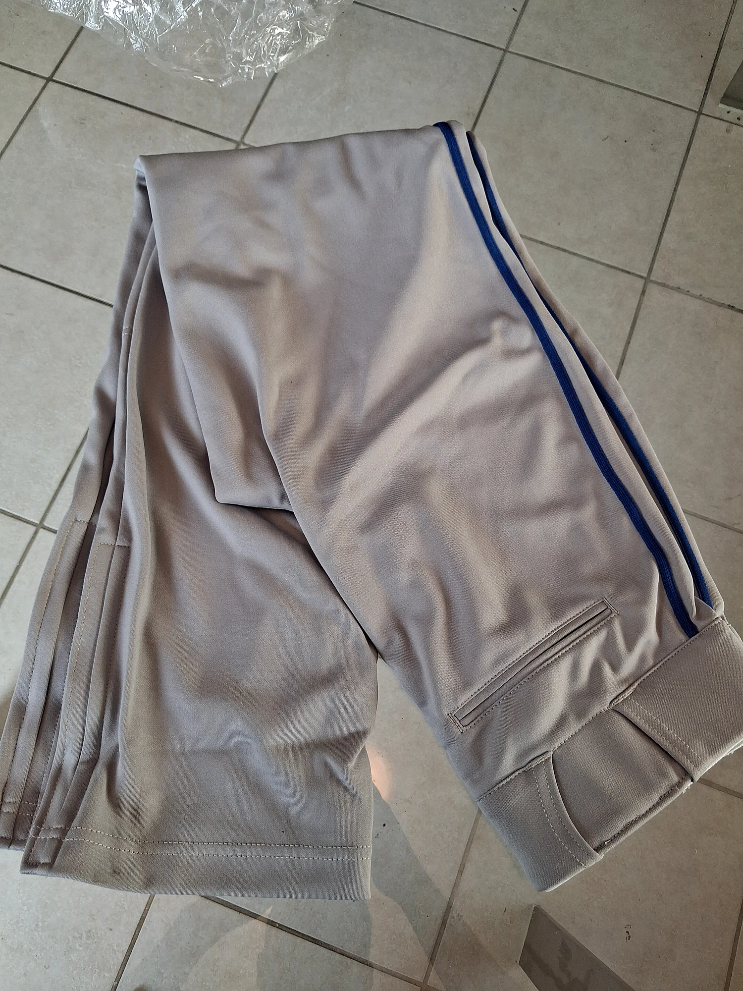 Champro Baseball Uniform Pants BP91UYGRPXL Gray with Blue Stripe Boys Youth XL photo 1