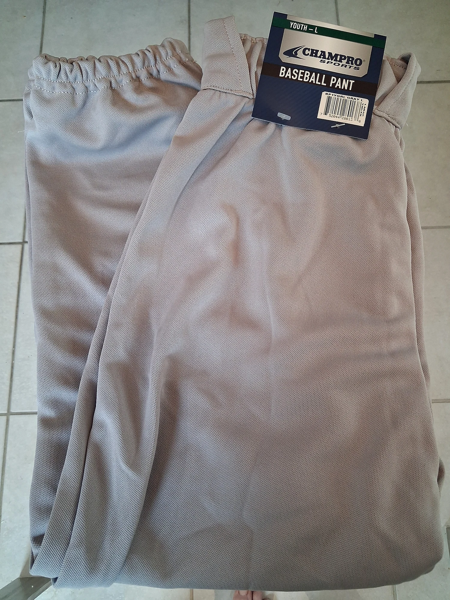 Champro Baseball Uniform Pants BP91YGRL Gray Boys Youth L photo 1