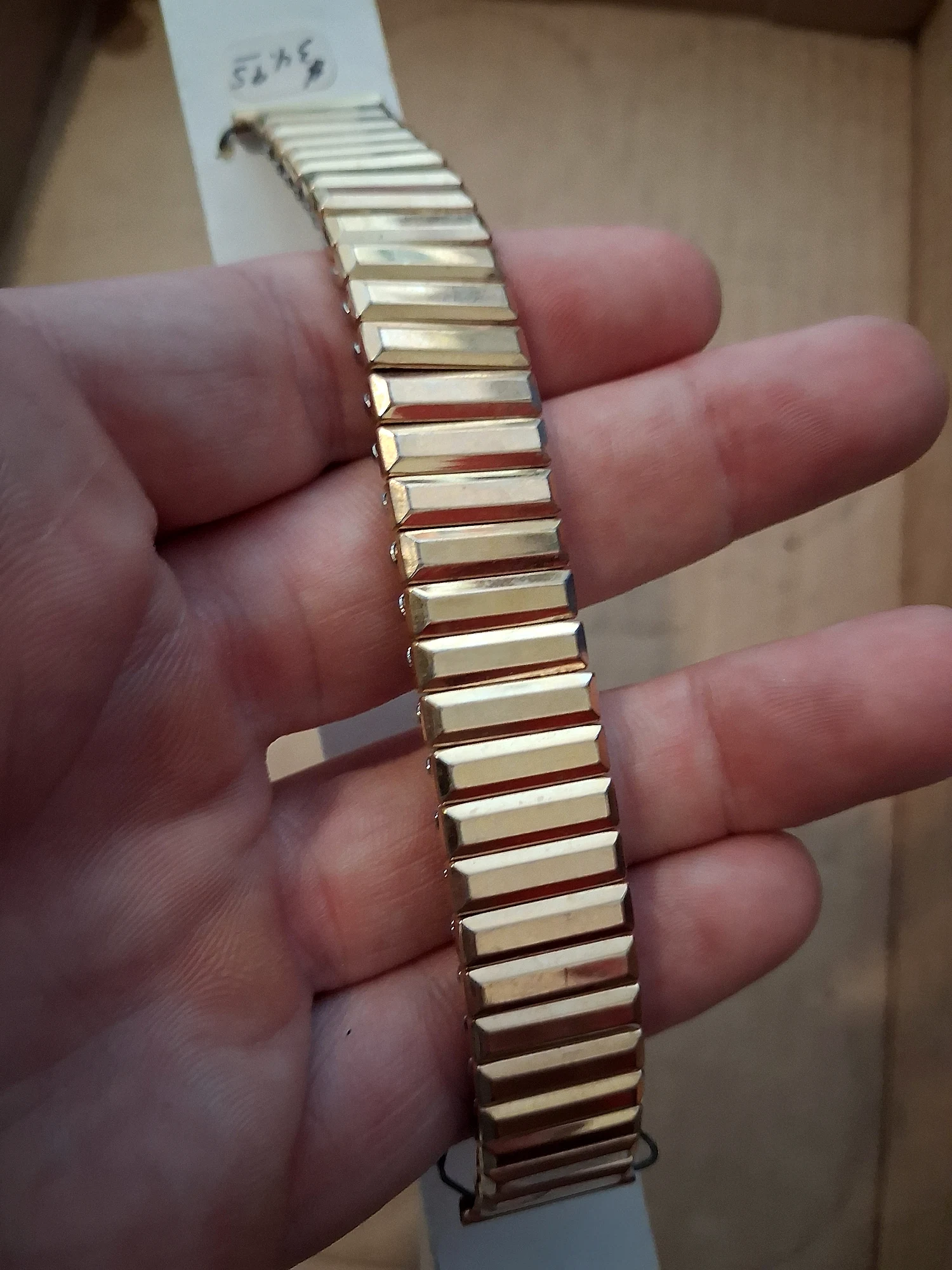 Pontiac Gold Toned Flex Watch Band 17mm