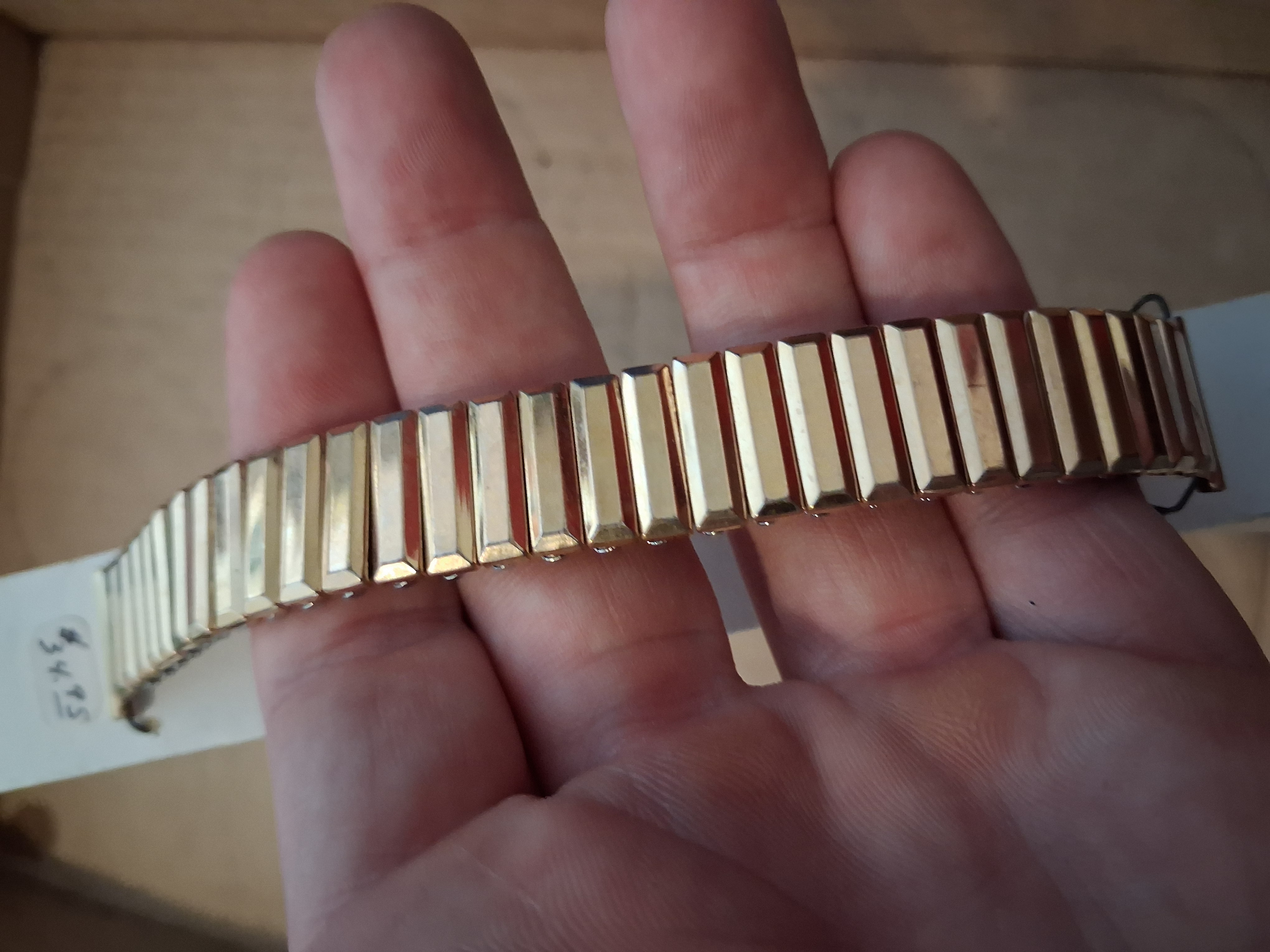 Pontiac Gold Toned Flex Watch Band 17mm
